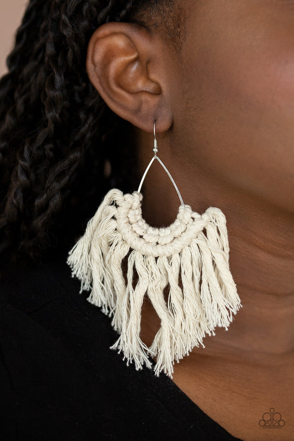 Wanna Piece Of MACRAME? - White by Paparazzi