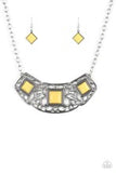 Feeling Inde-PENDANT - Yellow by Paparazzi