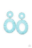 Foxy Flamenco - Blue earrings by paparazzi